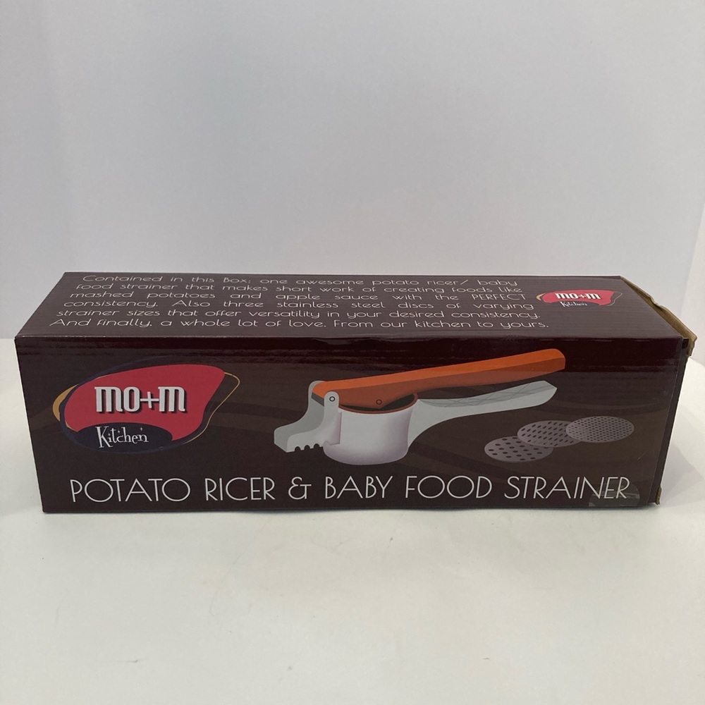 New Potato Ricer And Baby Food Strainer NEW MOM KITCHEN Plastic